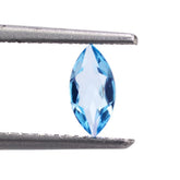 SWISS BLUE TOPAZ CUT MARQUISE (LITE) 7X3.50MM 0.47 Cts.