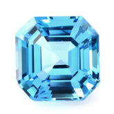 SWISS BLUE TOPAZ ASSCHER CUT SQUARE - OCTAGON 10MM 6.61 Cts.