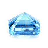 SWISS BLUE TOPAZ CONCAVE ASSCHER CUT SQUARE - OCTAGON (DES#139) 8MM 3.50 Cts.