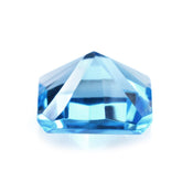 SWISS BLUE TOPAZ CONCAVE ASSCHER CUT SQUARE - OCTAGON (DES#139) 7MM 2.04 Cts.