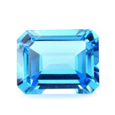 SWISS BLUE TOPAZ CUT OCTAGON 10X8MM 3.50 Cts.