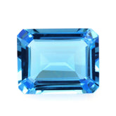 SWISS BLUE TOPAZ STEP CUT OCTAGON 10X8MM 3.53 Cts.