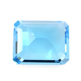 SWISS BLUE TOPAZ STEP CUT OCTAGON 10X8MM 3.53 Cts.
