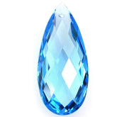 SWISS BLUE TOPAZ BRIOLETTE PEAR (FULL DRILL) 21X9MM 8.47 Cts.