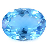 SWISS BLUE TOPAZ CUT OVAL 16X12MM 11.80 Cts.
