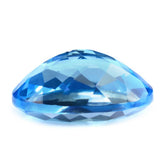 SWISS BLUE TOPAZ CUT OVAL 16X12MM 11.80 Cts.