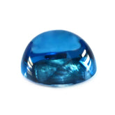 SWISS BLUE TOPAZ OVAL CAB 12X10MM 8.00 Cts.
