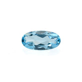 SWISS BLUE TOPAZ CUT OVAL (BABY SWISS/CLEAN) 8.00X4.00MM 0.74 Cts.