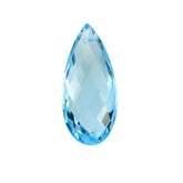 SWISS BLUE TOPAZ CHECKER CUT BRIOLETTE PEAR (BABY SWISS/CLEAN) 20.50X9.00 MM 9.57 Cts.