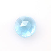 SWISS BLUE TOPAZ ROSE CUT ROUND CAB (NORMAL/CLEAN) 6.00X6.00 MM 0.93 Cts.