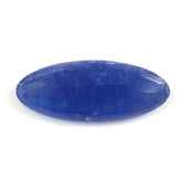 MILKY TANZANITE LONG OVAL CAB 28.50X11.50MM 16.68 Cts.