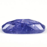 MILKY TANZANITE CHECKER CUT CUSHION CAB 15X11MM 6.20 Cts.