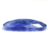 MILKY TANZANITE CHECKER CUT CUSHION CAB 15X11MM 5.75 Cts.