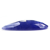 MILKY TANZANITE ROSE CUT PEAR CAB 40X17MM 37.50 Cts.