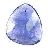 TANZANITE ROSE CUT BRIOLETTE TRILLIONISH (MILKY) 18X16MM 10.02 Cts.