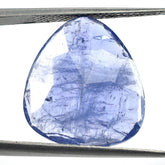 TANZANITE ROSE CUT BRIOLETTE TRILLIONISH (MILKY) 18X16MM 10.02 Cts.