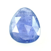 TANZANITE ROSE CUT BRIOLETTE TRILLIONISH (MILKY) 13X11MM 4.89 Cts.