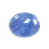 MILKY TANZANITE PLAIN OVAL CAB (VERY MILKY) 10X8MM 3.2 Cts.