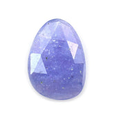 TANZANITE ROSE CUT PEARISH CAB 14X10MM 4.28 Cts.