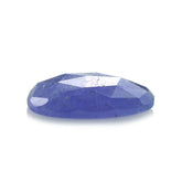 TANZANITE ROSE CUT PEARISH CAB 14X10MM 4.28 Cts.