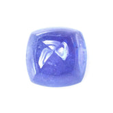 MILKY TANZANITE SUGARLOAF CUSHION CAB (AA/MILKY) 10X10MM 5.75 Cts.