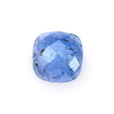 MILKY TANZANITE CHECKER CUT CUSHION (AA/SEMI-MILKY) 7.00X7.00MM 1.64 Cts.