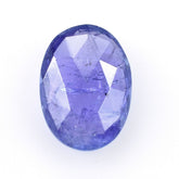 TANZANITE (MILKY) ROSE CUT BRIOLETTE OVAL (AA)(SEMI MILKY) 14.00X10.00 MM 5.55 Cts.