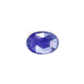 TANZANITE MILKY ROSE CUT BRIOLETTE OVAL (MEDIUM)(CLEAN) 9.50X6.90 MM 5.63 Cts.