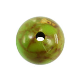 GREEN TURQUOISE (MOHAVE) PLAIN ROUND BALLS (FULL DRILL 1.50MM) 8MM 2.74 Cts.