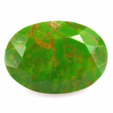 GREEN TURQUOISE CUT OVAL 14X10MM 4.61 Cts.