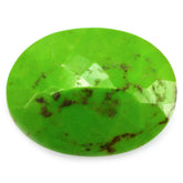 GREEN TURQUOISE CUT OVAL 20X15MM 11.20 Cts.