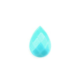 NATURAL TURQUOISE CHECKER PEAR CAB 6X4MM 0.36 Cts.