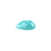 NATURAL TURQUOISE CHECKER PEAR CAB 6X4MM 0.36 Cts.