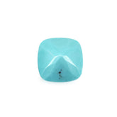 TURQUOISE CHECKER CUT CUSHION 14MM 10.25 Cts.