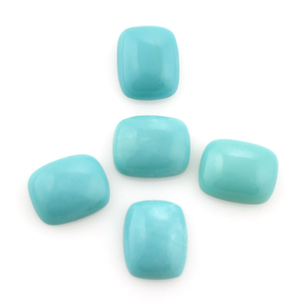 TURQUOISE CUSHION CAB 10X8MM 2.56 Cts.