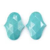 TURQUOISE ROSE CUT FANCY CAB 22X16MM 8.44 Cts.