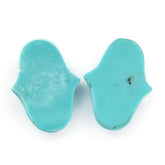 TURQUOISE ROSE CUT FANCY CAB 22X16MM 8.44 Cts.
