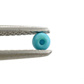 TURQUOISE PLAIN BALL (HALF DRILL) 2.50MM 0.11 Cts.