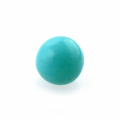 TURQUOISE PLAIN BALL'S (0.50MM HALF DRILL) 2MM 0.07 Cts.
