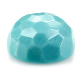 MEXICAN TURQUOISE IRREGULAR CUT ROUND CAB 12MM 6.75 Cts.