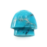 MEXICAN TURQUOISE PLAIN BOTTLE CORK OVAL (MATRIX) 8X5MM 2.05 Cts.