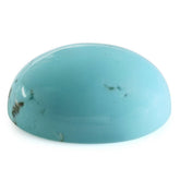 MEXICAN TURQUOISE PLAIN OVAL CAB WITH SLIGHT MATRIX 16X12MM 9.11 Cts.