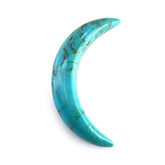 TURQUOISE PLAIN C SHAPE FANCY (BROWN MATRIX) 22X4MM 3.31 Cts.