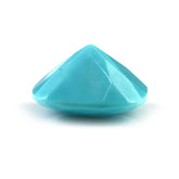 TURQUOISE CHECKER CUT CUSHION 14MM 9.10 Cts.