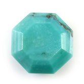 TURQUOISE STEP CUT BRIOLETTE OCTAGON (MATRIX) 14MM 10.19 Cts.
