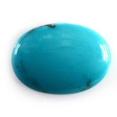 TURQUOISE WITH SOME MATRIX PLAIN OVAL CAB 32X18MM 18.80 Cts.