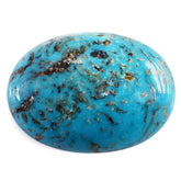 TURQUOISE OVAL CAB (MATRIX) 25X8MM 25.33 Cts.