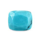 NATURAL TURQUOISE CUT CUSHION (MATRIX) 12X10MM 5.23 Cts.