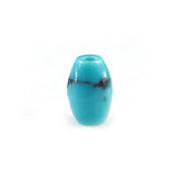 MEXICAN TURQUOISE PLAIN BARRAL (FULL DRILL 1MM) 6X4MM 0.80 Cts.