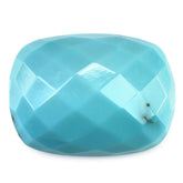 TURQUOISE CHECKER CUSHION CAB (MATRIX) 21X15MM 17.10 Cts.